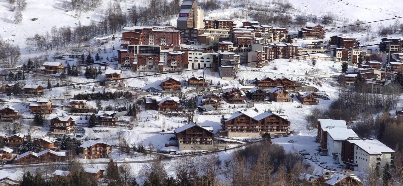 T2 Meuble Tourisme 3 Etoiles, Pied Des Pistes-Parking Prive Avec Balcon Et Superbe Vue Lejlighed Les Deux Alpes Eksteriør billede